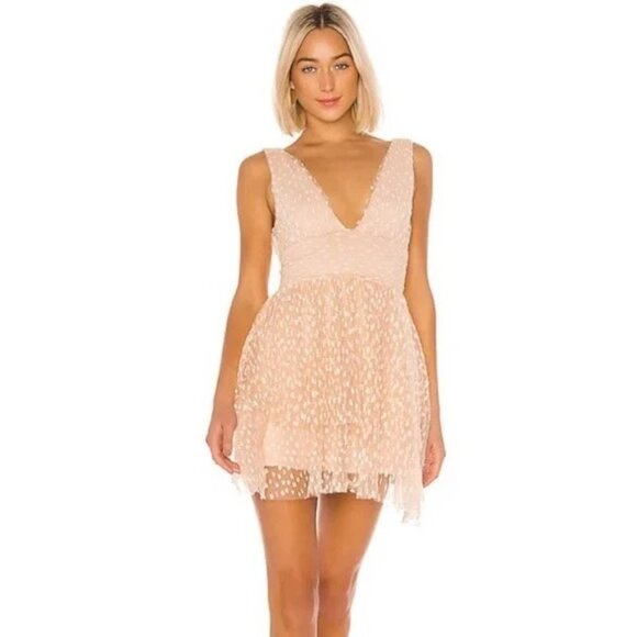 MAJORELLE Dresses & Skirts - Majorelle Dora Mini Dress in Blush Nude